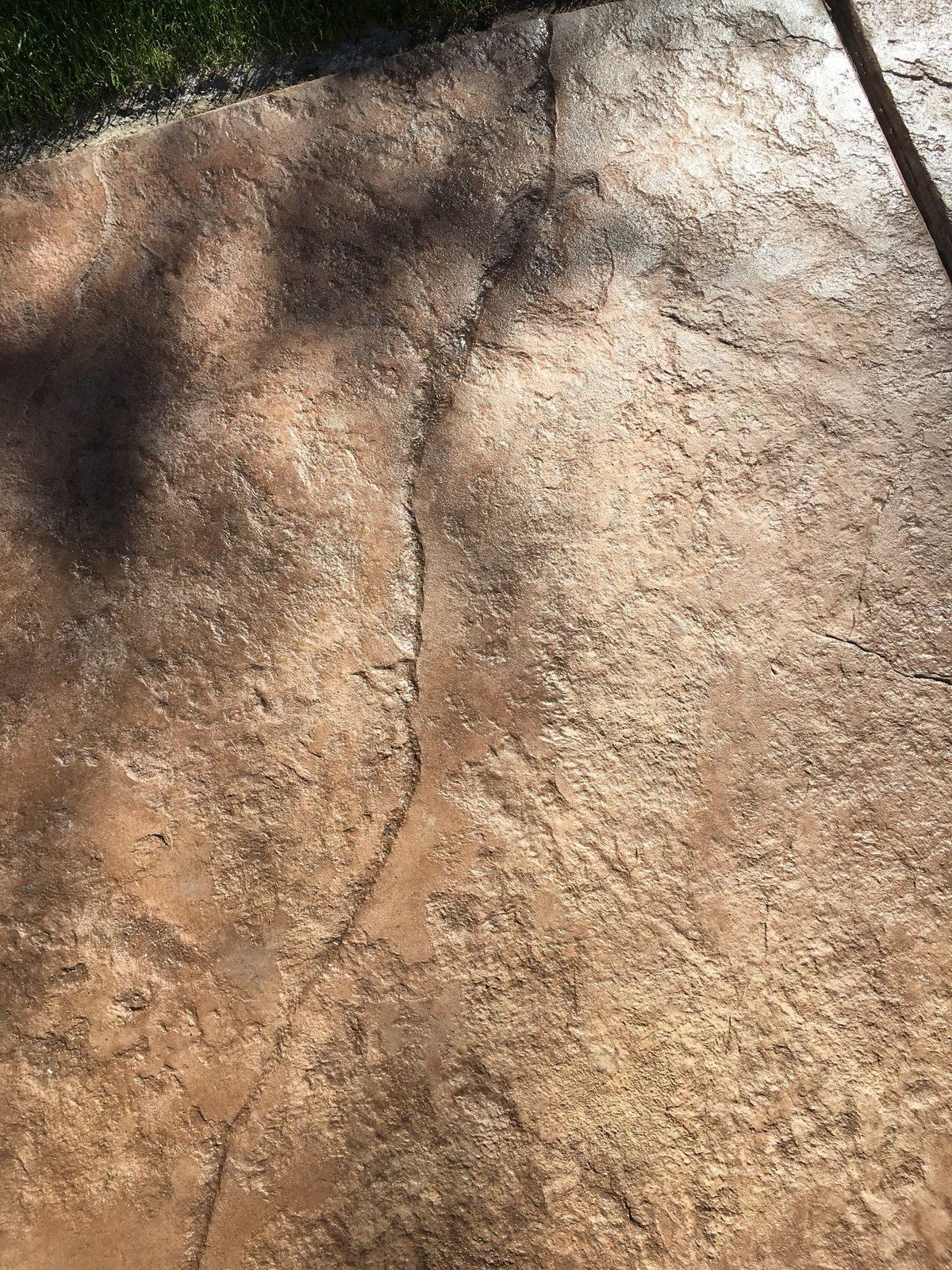Stamped concrete — after.